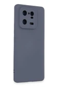 Xiaomi Mi 13 Pro Kılıf Nano içi Kadife Silikon - Gri thumbnail 2