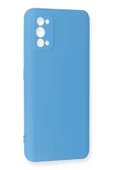 Realme 7 Pro Kılıf Nano içi Kadife Silikon - Mavi thumbnail 2
