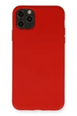 iPhone 11 Pro Max Kılıf Nano içi Kadife Silikon - Kırmızı thumbnail 1