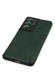 Samsung Galaxy S21 Ultra Kılıf Loop Deri Silikon - Yeşil thumbnail 4