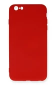 iPhone 6 Plus Kılıf Nano içi Kadife Silikon - Kırmızı thumbnail 1