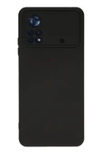Xiaomi Poco X4 Pro 5G Kılıf Nano içi Kadife Silikon - Siyah thumbnail 1
