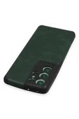 Samsung Galaxy S21 Ultra Kılıf Loop Deri Silikon - Yeşil thumbnail 3