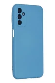 Samsung Galaxy M23 Kılıf Nano içi Kadife Silikon - Mavi thumbnail 3