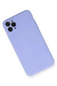 iPhone 11 Pro Max Kılıf Nano içi Kadife Silikon - Lila thumbnail 2