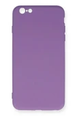 iPhone 6 Plus Kılıf Nano içi Kadife Silikon - Mor thumbnail 1