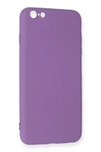 iPhone 6 Plus Kılıf Nano içi Kadife Silikon - Mor thumbnail 3