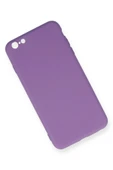 iPhone 6 Plus Kılıf Nano içi Kadife Silikon - Mor thumbnail 2