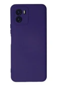 Vivo Y15S Kılıf Nano içi Kadife Silikon - Mor thumbnail 1