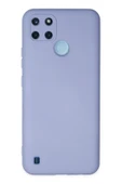 Realme C25Y Kılıf Nano içi Kadife Silikon - Lila thumbnail 1