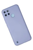 Realme C25Y Kılıf Nano içi Kadife Silikon - Lila thumbnail 2
