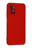 Xiaomi Redmi 10 2022 Kılıf Nano içi Kadife Silikon - Kırmızı thumbnail 2