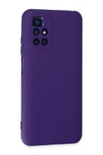 Xiaomi Redmi 10 2022 Kılıf Nano içi Kadife Silikon - Mor thumbnail 2