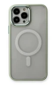 iPhone 13 Pro Kılıf Room Magneticsafe Silikon - Su Yeşili thumbnail 2