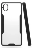 Samsung Galaxy A01 Core Kılıf Platin Silikon - Siyah thumbnail 1