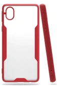 Samsung Galaxy A01 Core Kılıf Platin Silikon - Kırmızı thumbnail 1
