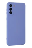 Samsung Galaxy S21 Plus Kılıf Nano içi Kadife Silikon - Lila thumbnail 3