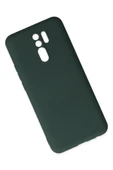 Xiaomi Redmi 9 Kılıf Nano içi Kadife Silikon - Koyu Yeşil thumbnail 3