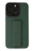 iPhone 13 Pro Kılıf Mega Standlı Silikon - Yeşil thumbnail 1