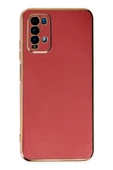 Xiaomi Redmi 9T Kılıf Volet Silikon - Kırmızı thumbnail 2