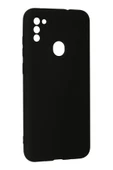 Samsung Galaxy A11 Kılıf Nano içi Kadife Silikon - Siyah thumbnail 3