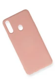 Samsung Galaxy A20S Kılıf Nano içi Kadife Silikon - Pudra thumbnail 2