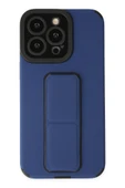 iPhone 13 Pro Kılıf Mega Standlı Silikon - Mavi thumbnail 1