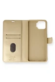 Oppo A73 Kılıf Trend S Plus Kapaklı Kılıf - Gold thumbnail 2