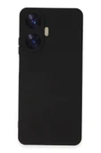 Realme C55 Kılıf Nano içi Kadife Silikon - Siyah thumbnail 4