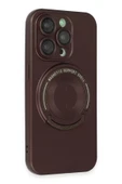 iPhone 13 Pro Kılıf Lukka Magneticsafe Kapak - Kahverengi thumbnail 2