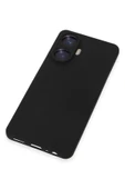 Realme C55 Kılıf Nano içi Kadife Silikon - Siyah thumbnail 3