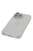 iPhone 13 Pro Max Kılıf Luko Lens Silikon - Gümüş thumbnail 4