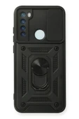 Xiaomi Redmi Note 8 Kılıf Pars Lens Yüzüklü Silikon - Siyah thumbnail 1