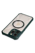 iPhone 13 Pro Kılıf Prag Magneticsafe Kapak - Koyu Yeşil thumbnail 4