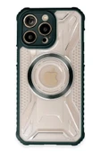 iPhone 13 Pro Kılıf Prag Magneticsafe Kapak - Koyu Yeşil thumbnail 1