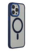iPhone 14 Pro Kılıf Room Magneticsafe Silikon - Lacivert thumbnail 2