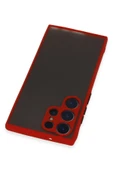 Samsung Galaxy S22 Ultra Kılıf Montreal Silikon Kapak - Kırmızı thumbnail 3