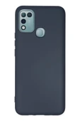 İnfinix Hot 10 Play Kılıf Nano içi Kadife Silikon - Lacivert thumbnail 1