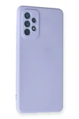 Samsung Galaxy A72 Kılıf Nano içi Kadife Silikon - Lila thumbnail 2