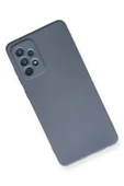Samsung Galaxy A72 Kılıf Nano içi Kadife Silikon - Gri thumbnail 3