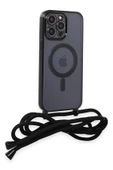 iPhone 14 Pro Kılıf Divo Lazer Askılı Magsafe Kapak - Siyah thumbnail 3