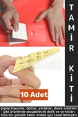 Yüksek Kaliteli Yapışkan Şişme Havuz Simit Yatak Bot Su Altı Şişme Ürün Onarım Tamir Yama Kit 10 Adt - 1