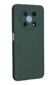 Huawei Nova Y90 Kılıf Nano içi Kadife Silikon - Koyu Yeşil thumbnail 2