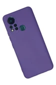 İnfinix Hot 11s Kılıf Nano içi Kadife Silikon - Mor thumbnail 4