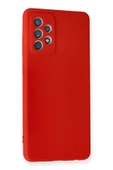 Samsung Galaxy A72 Kılıf Nano içi Kadife Silikon - Kırmızı thumbnail 2