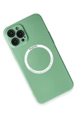 iPhone 12 Pro Kılıf Jack Magneticsafe Lens Silikon - Yeşil thumbnail 3
