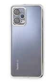 Xiaomi Redmi Note 12 5G Kılıf Lensli Silikon - Gümüş thumbnail 1