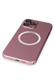 iPhone 12 Pro Kılıf Jack Magneticsafe Lens Silikon - Rose Gold thumbnail 2