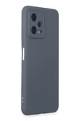 Xiaomi Redmi Note 12 5G Kılıf Nano içi Kadife Silikon - Gri thumbnail 2