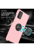 Samsung Galaxy A02S Kılıf Elit Yüzüklü Kapak - Pembe thumbnail 5